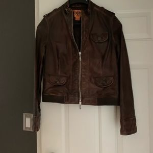 Tory Burch leather jacket size 8